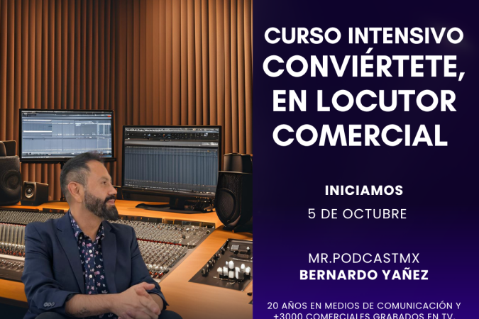 Curso intensivo para quienes quieren ser locutores profesionales y comercializar su talento.